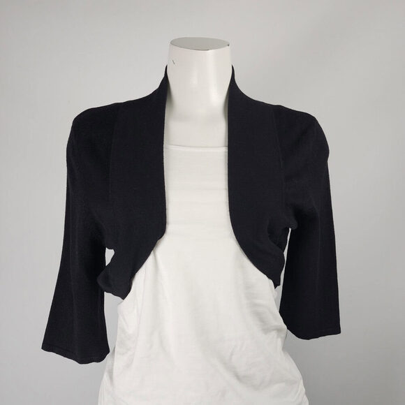 Cleo Black Cropped Cardigan Size M - Picture 1 of 7